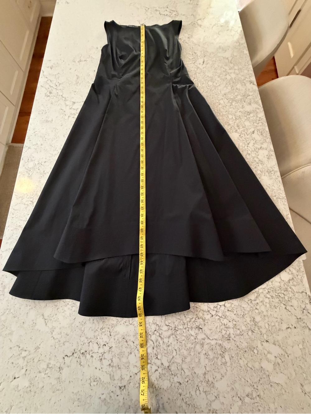 Lafayette 148 New York Black Midi Boatneck Dress - Picture 6 of 7